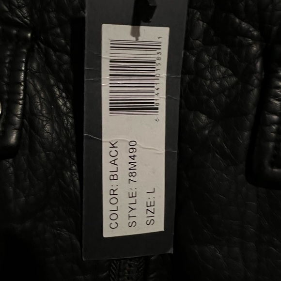 Truth Of TOUCH Vegan Leather Jacket  NWT  $139 - Picture 7 of 7